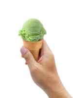 A man hand holding Ice cream transparent background png