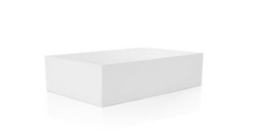 blank packaging white cardboard box transparent background png