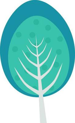 Flat illustration of a tree.