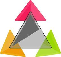 Infographic triangles for Business. vector