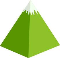 Illustration of green mountain. vector