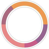 Colorful circle infographic element for Business. vector