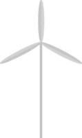 Flat illustration of wind turbine. vector