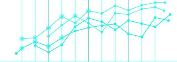 Statistical graph infographic for Business. vector