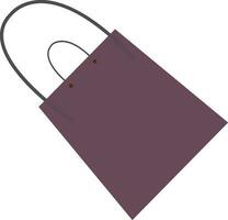 Illustration of paper shopping bag. vector