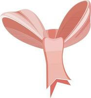 Glossy ribbon bow design. vector