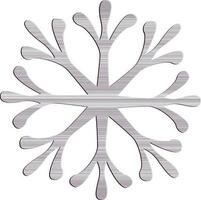 Flat illustration of snowflake. vector