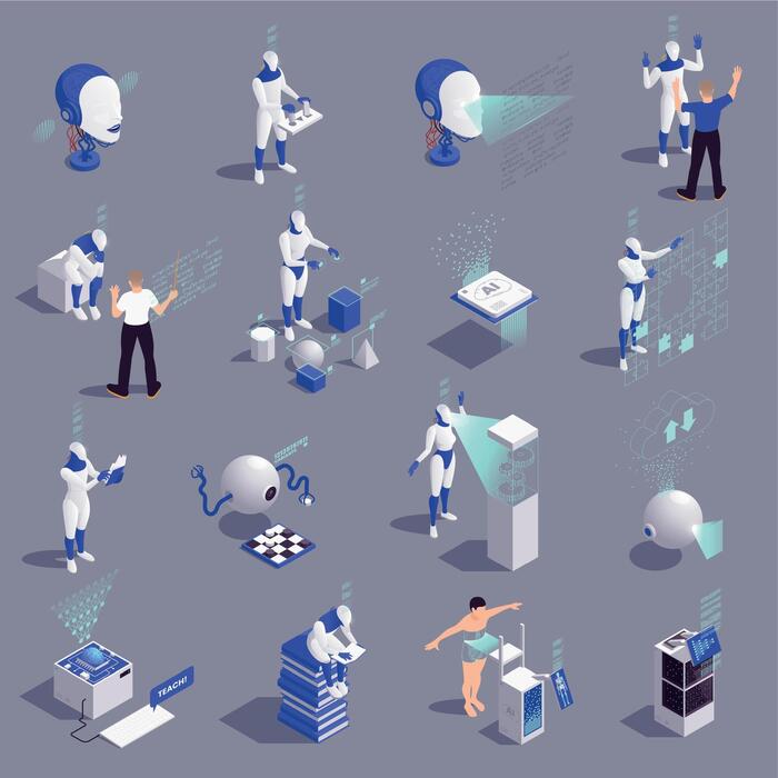 Algorithm Isometric Vector Art, Icons, and Graphics for Free Download