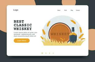 mejor clásico whisky sitio web vector