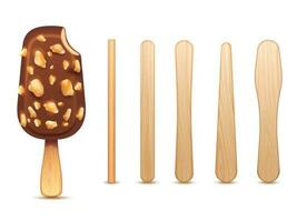 Ice Cream Sticks Set vector