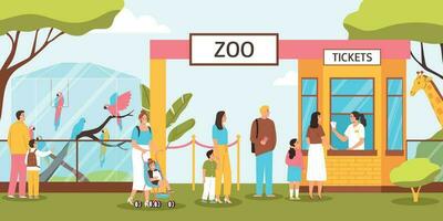 zoo Entrada ilustración vector