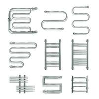 Heated Towel Rails Set vector