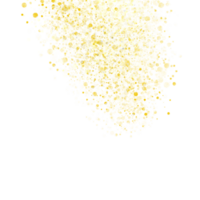 Gold sparkling splatter border png