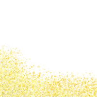 Gold sparkling splatter border png