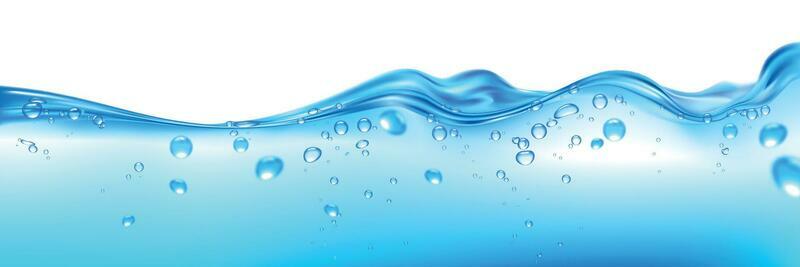 Water Wave Realistic Illustration