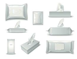 Tissue Packaging Set vector