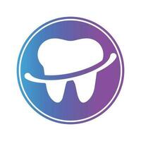 Tooth dental care logo vector illustration