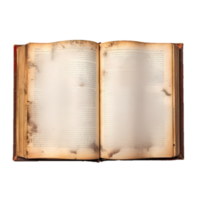 opened old book AI Image Generative png