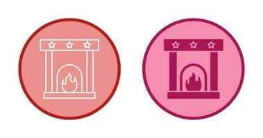 Fireplace Vector Icon