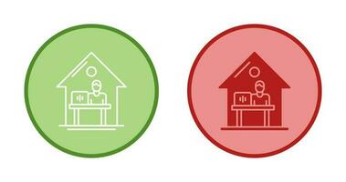 Work At Home Vector Icon