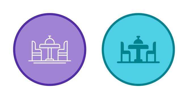 Dinning Table Vector Icon