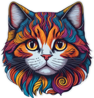 Cat Face Sticker with png