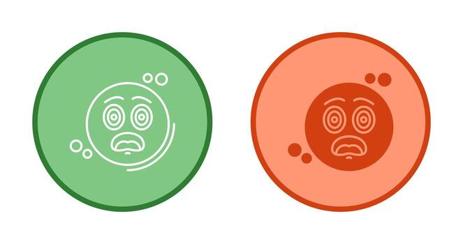 icono de vector aturdido