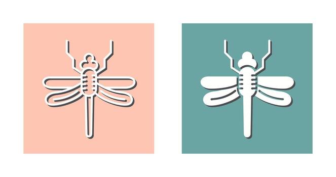 icono de vector de libélula