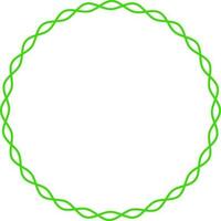 Round shape blank frame design. vector