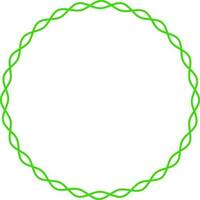 Round shape blank frame design. vector