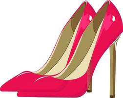 Illustration of woman shoes. vector
