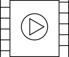 Play Video sign or symbol. vector