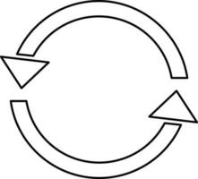 Refresh or Reload web symbol. vector