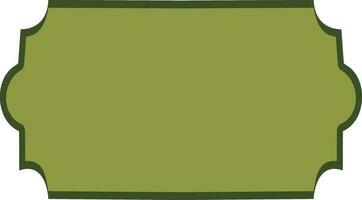 Green frame with space for your message. vector