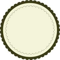 Simple round frames with fully editable stroke. vector