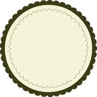 Simple round frames with fully editable stroke. vector