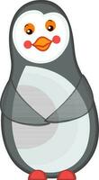 Illustration of cute penguin cartoon. vector