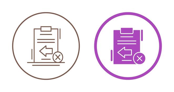 Return Failed Vector Icon