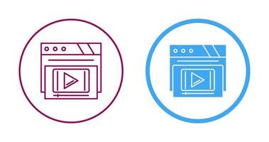 Video Player Vector Icon