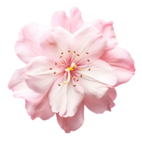Pink sakura flower isolated on transparent background. AI Generated png