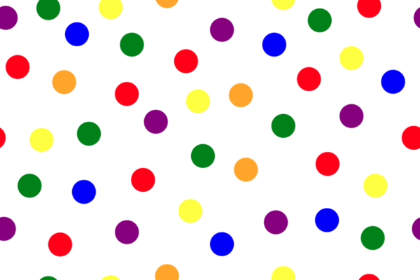 polka dot random multicolor LGBT pride concept. seamless pattern  transparent background. rainbow pride month. 24856706 PNG