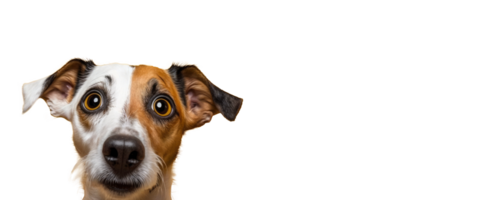 djur- hund på transparent bakgrund, png bild, generativ ai