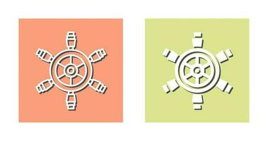 Ship Wheel Vector Icon