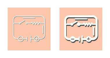 icono de vector de circuito eléctrico