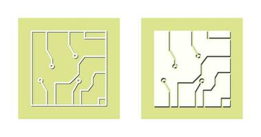 icono de vector de circuito eléctrico