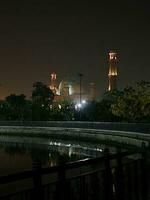 Manar Pakistan showing its beauty at night photo