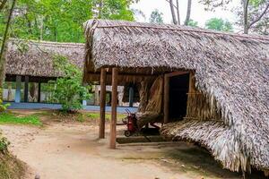 Panoramic view of Cu Chi Tunnel. Famous tourist attraction in Vietnam. Stock photo