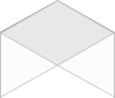 White craft envelope isolated vector. vector