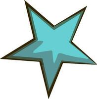 Clasic star outline vector icon.