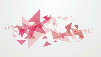 Illustration of pink abstract triangle. vector